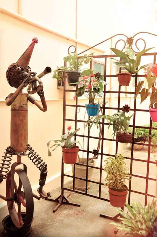 Decoração da Pousada das Araras de Araçuaí